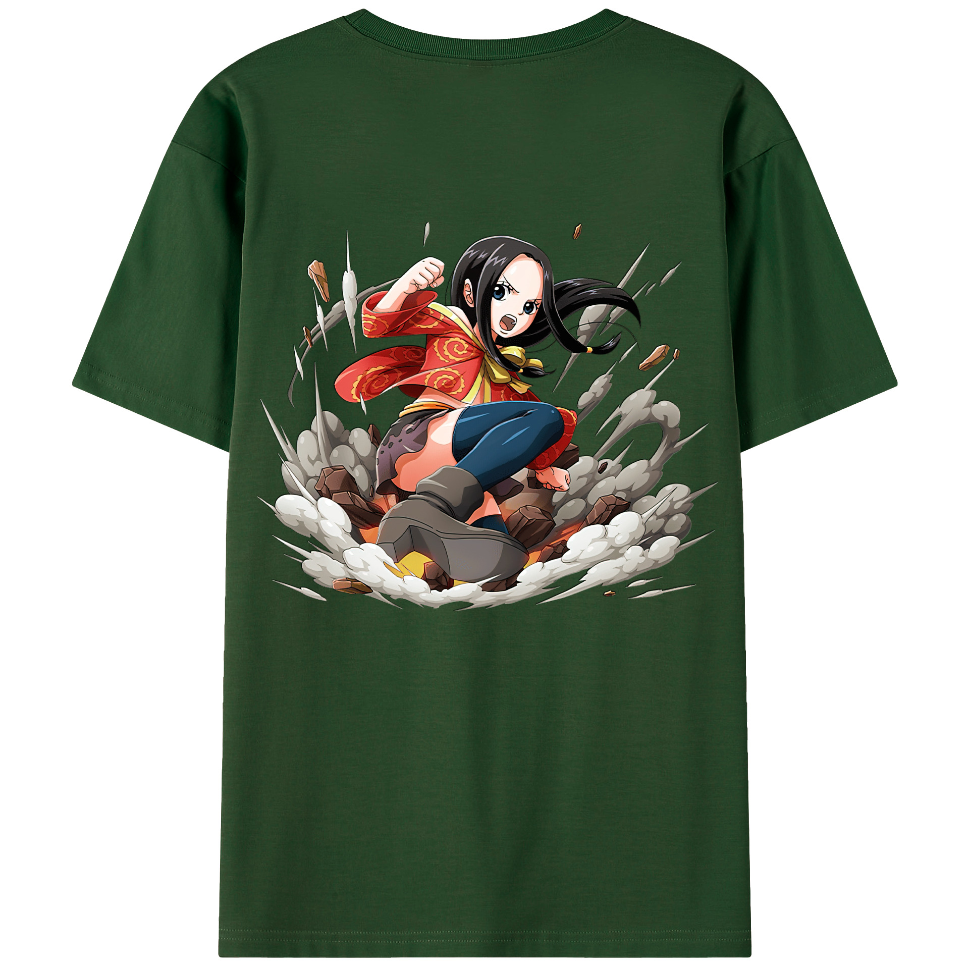 ワンピース ボア・ハンコック ONE PIECE Boa·Hancock 綿100％半袖Tシャツ（背面プリント）